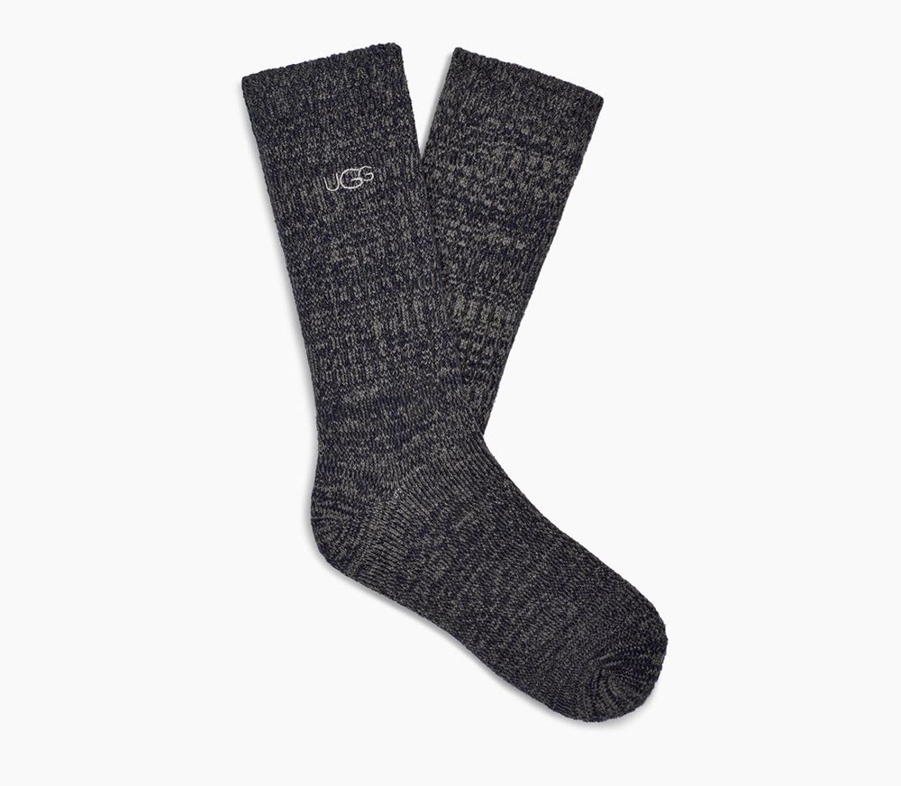 Ugg Socks Canada - Ugg Men's Trey Rib Knit Slouchy Crew Navy